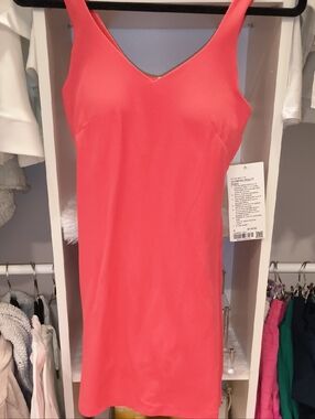 lululemon athletica Coral Pink V-Neck Tank Dress